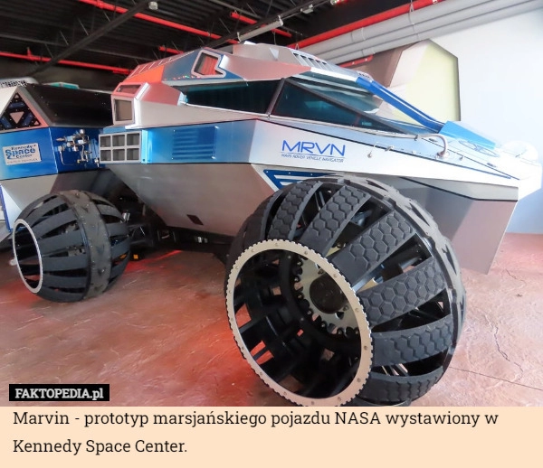 
    Marvin - prototyp marsjańskiego pojazdu NASA wystawiony w Kennedy Space