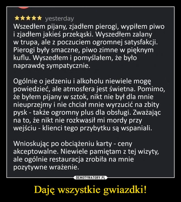 
    Daję wszystkie gwiazdki!