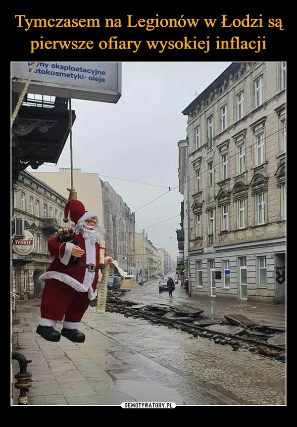 
    
Tymczasem na Legionów w Łodzi są pierwsze ofiary wysokiej inflacji 