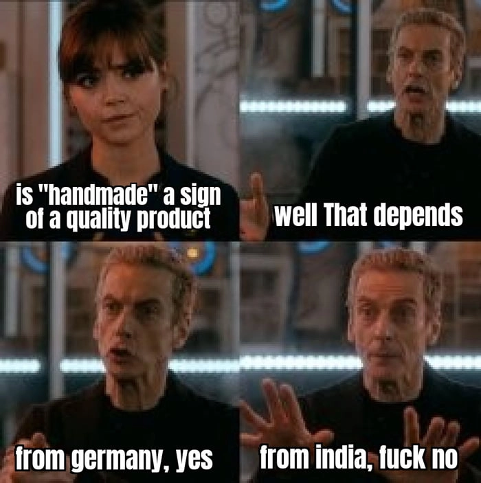 
    I hand-make it my self every day, is that a quality wank than ?