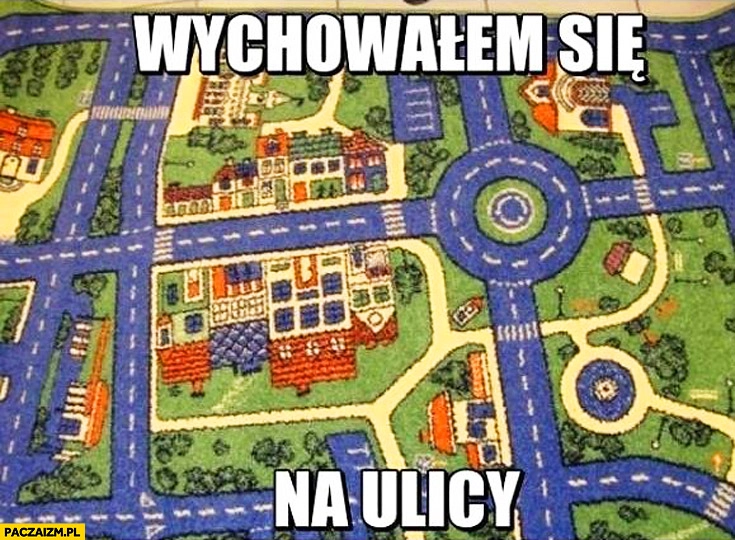 
    Wychowałem się na ulicy dywan ulice skrzyżowania