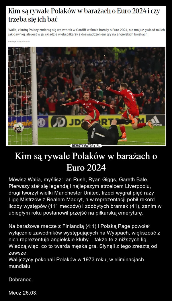 
    Kim są rywale Polaków w barażach o Euro 2024