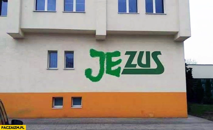 
    Logo ZUS przerobione na Jezus