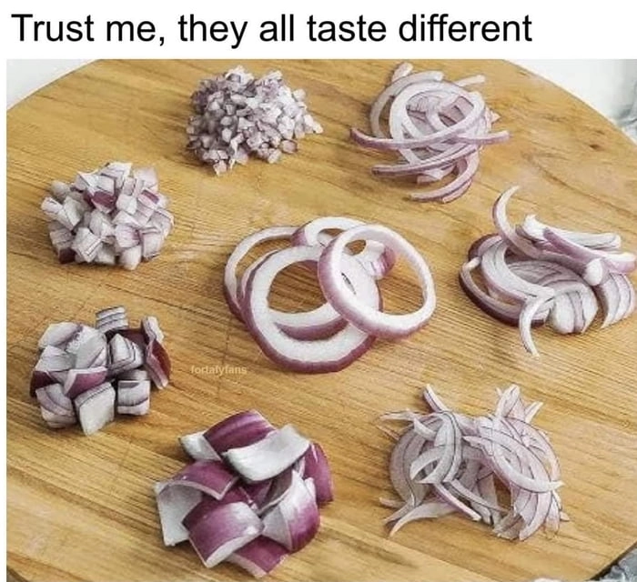 
    Do you like onions like a normie or do you love onions?