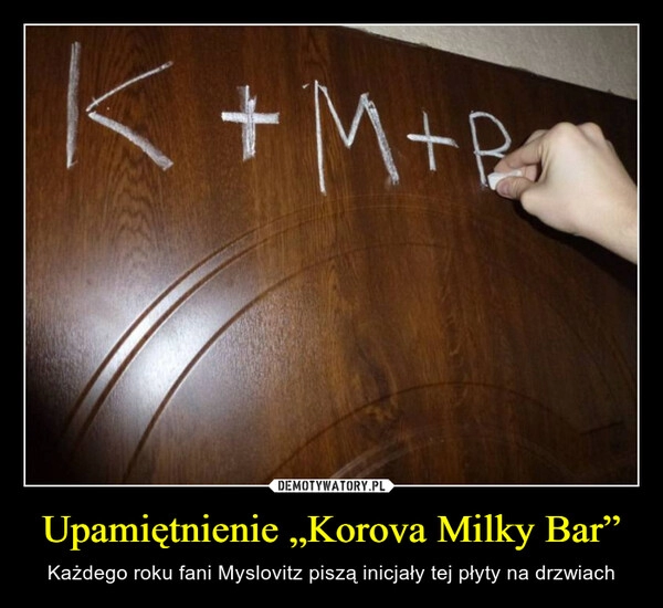 
    Upamiętnienie „Korova Milky Bar”