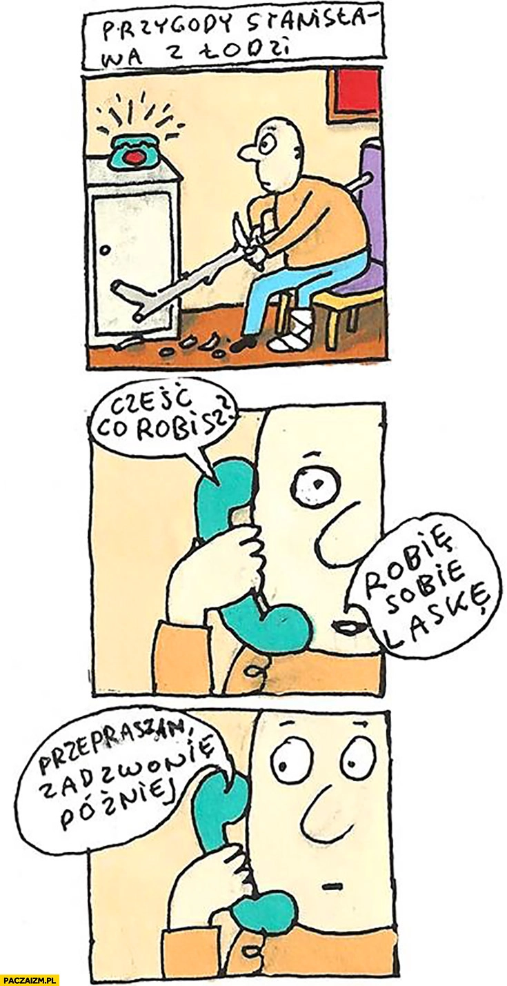 
    Co robisz? Robię sobie laskę. Przygody Stanisława z Łodzi