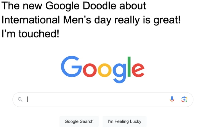 
    Happy International Men's day!