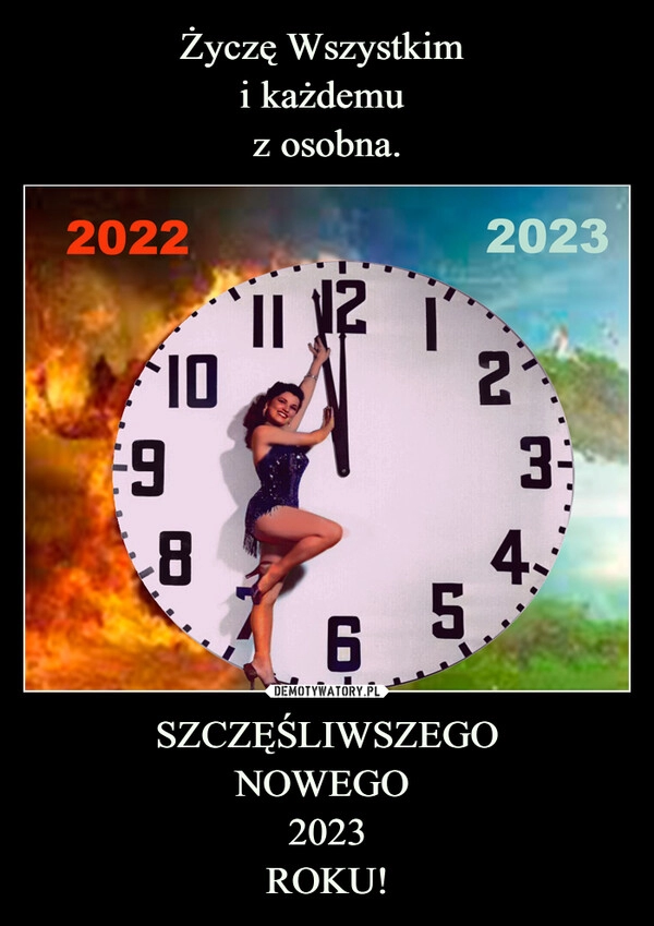 
    
Życzę Wszystkim
i każdemu
z osobna. SZCZĘŚLIWSZEGO
NOWEGO
2023
ROKU! 