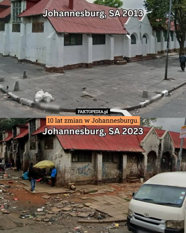 
    10 lat zmian w Johannesburgu.