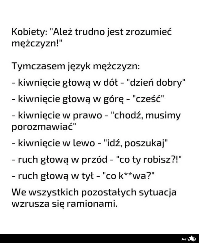 
    Język mężczyzn 