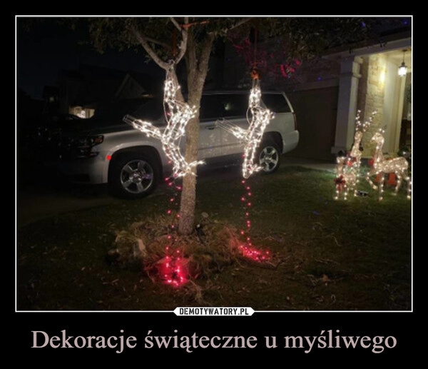 
    Dekoracje świąteczne u myśliwego