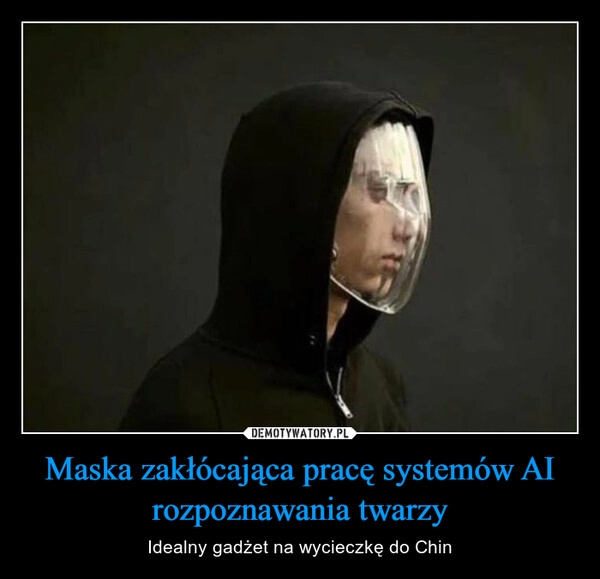 
    
Maska zakłócająca pracę systemów AI rozpoznawania twarzy 