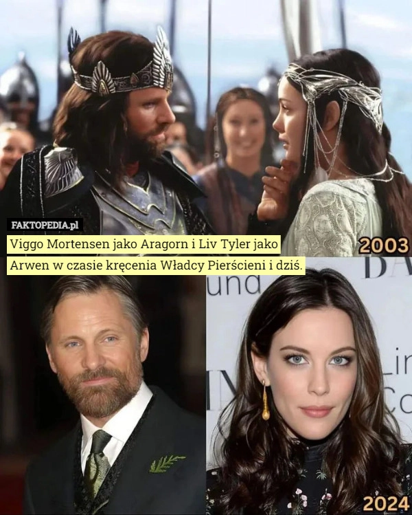 
    Viggo Mortensen jako Aragorn i Liv Tyler jako Arwen w czasie kręcenia Władcy