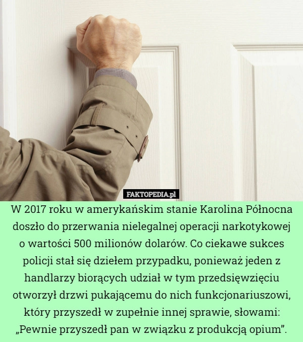 
    W 2017 roku w amerykańskim stanie Karolina Północna doszło do przerwania