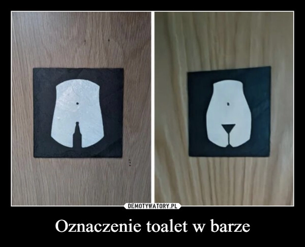 
    Oznaczenie toalet w barze