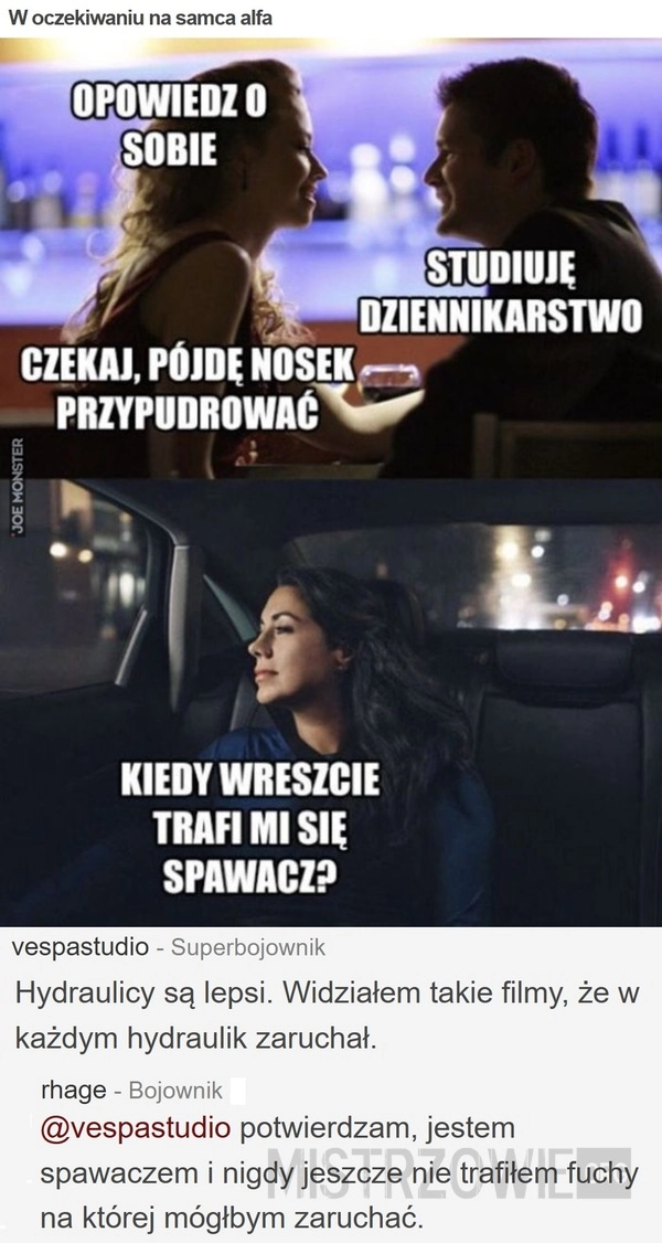 
    W oczekiwaniu na samca alfa
