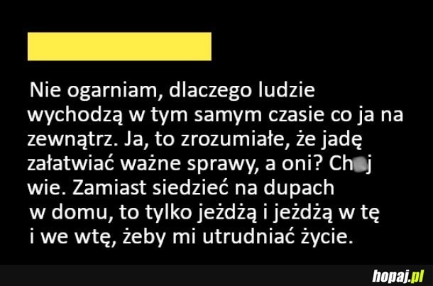 
    Utrudniają tylko życie