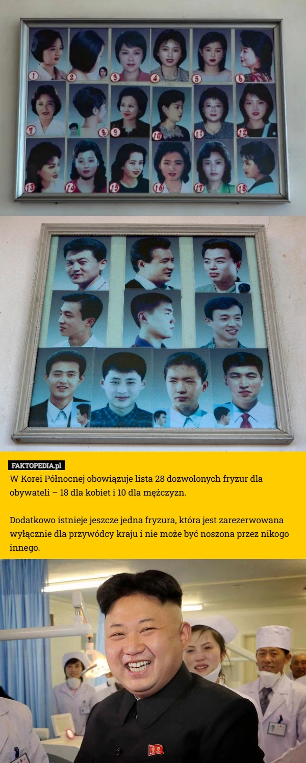 
    W Korei Północnej obowiązuje lista 28 dozwolonych fryzur dla
obywateli –