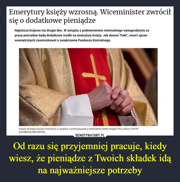 
    Od razu się przyjemniej pracuje, kiedy wiesz, że pieniądze z Twoich składek idą na najważniejsze potrzeby