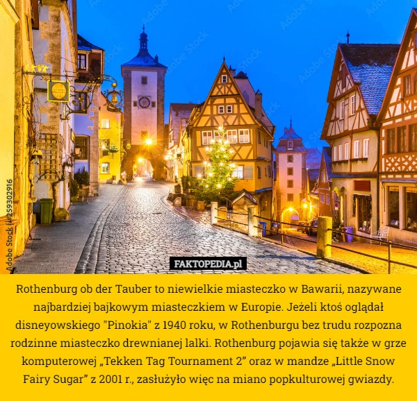 
    Rothenburg ob der Tauber to niewielkie miasteczko w Bawarii, nazywane najbardziej