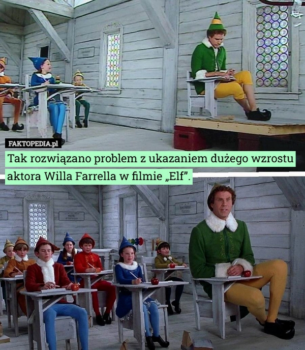 
    Tak rozwiązano problem z ukazaniem dużego wzrostu aktora Willa Farrella...