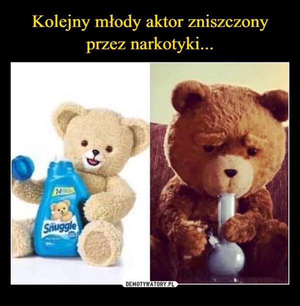 
    Kolejny młody aktor zniszczony przez narkotyki...