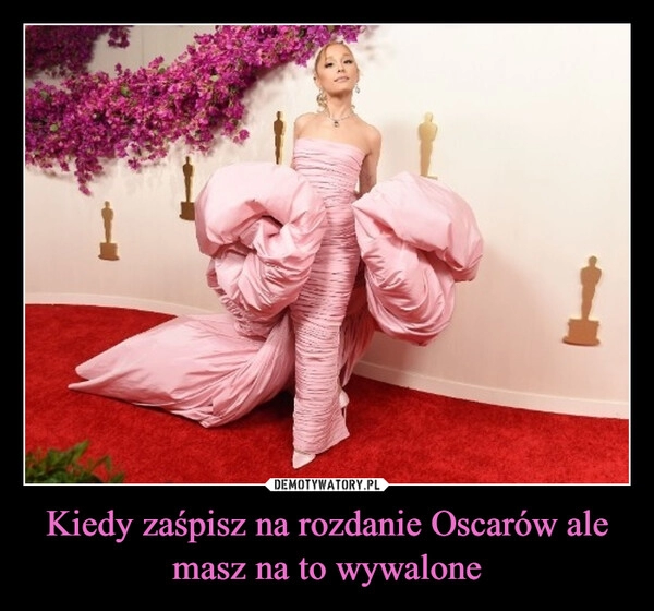 
    Kiedy zaśpisz na rozdanie Oscarów ale masz na to wywalone