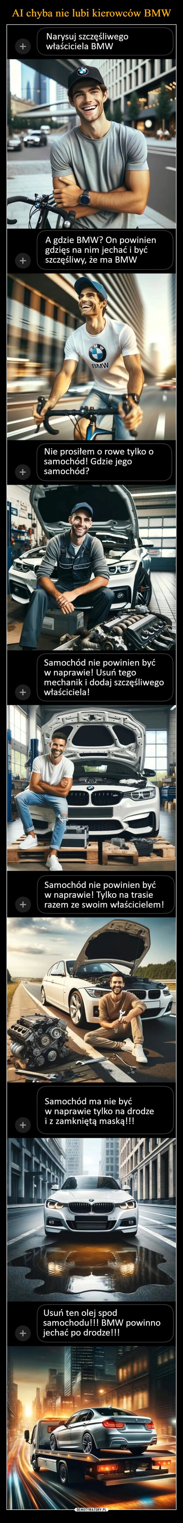 
    AI chyba nie lubi kierowców BMW