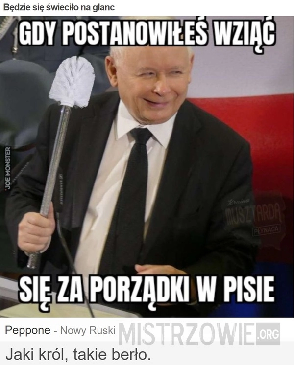 
    Będzie się świeciło na glanc