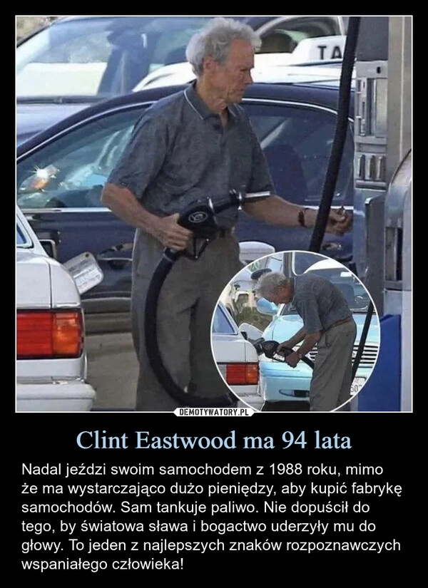 
    Clint Eastwood ma 94 lata