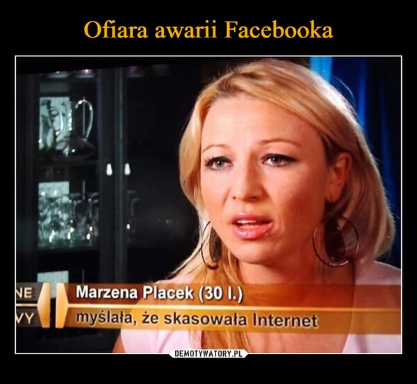 
    Ofiara awarii Facebooka