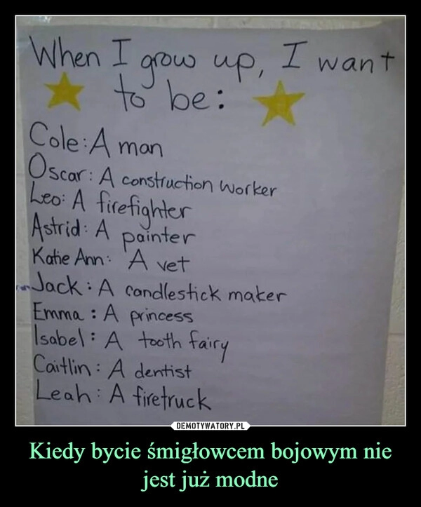 
    Kiedy bycie śmigłowcem bojowym nie jest już modne