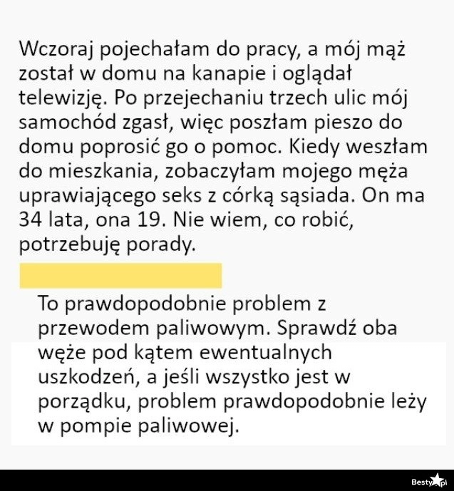 
    Rada potrzebna na już! 