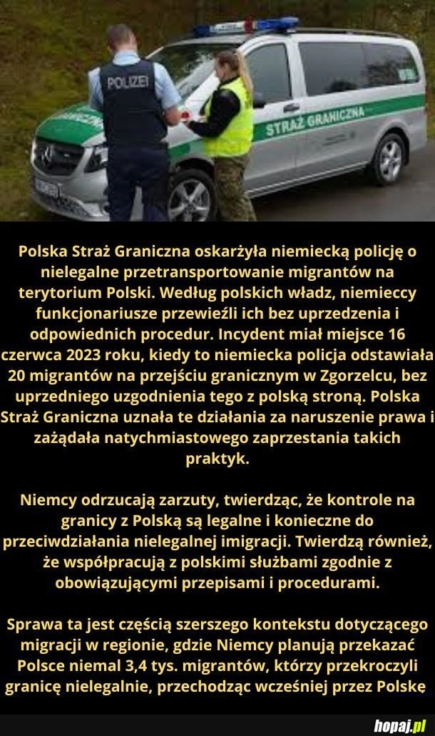 
    Niemiecka straż graniczna.