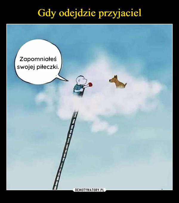 
    Gdy odejdzie przyjaciel