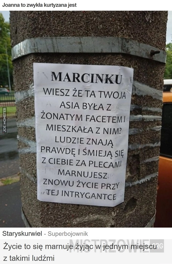 
    Joanna to zwykła kurtyzana jest