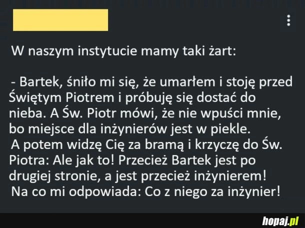 
    Żart inżynierów