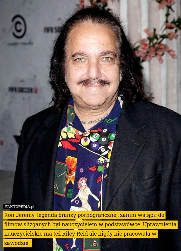 
    Ron Jeremy, legenda branży pornograficznej, zanim wstąpił do filmów slizganych