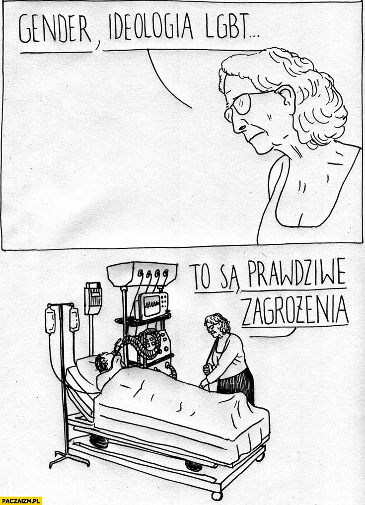 
    Leży pod respiratorem gender ideologia LGBT to są prawdziwe zagrożenia