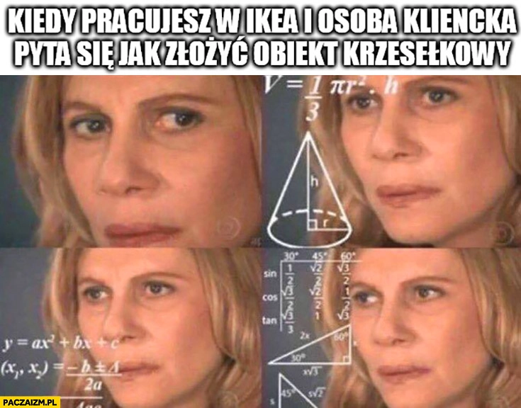 Kiedy pracujesz w IKEA i osoba kliencka pyta się jak złożyć obiekt krzesełkowy