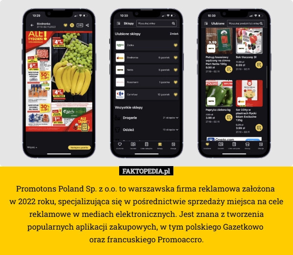 Promotons Poland Sp. z o.o. to warszawska firma reklamowa założona 
w 2022