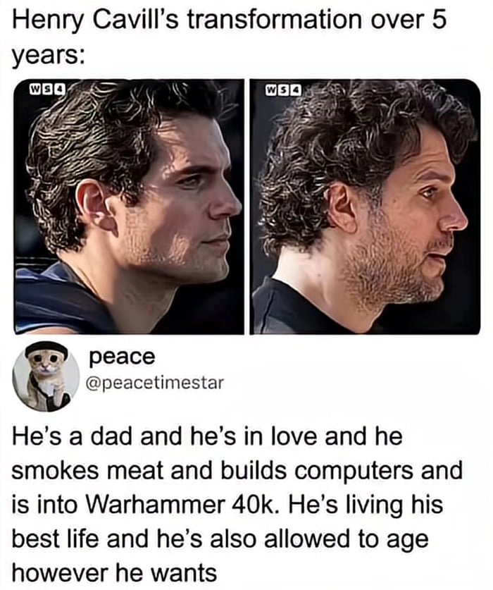 Peak masculinity is just being happy