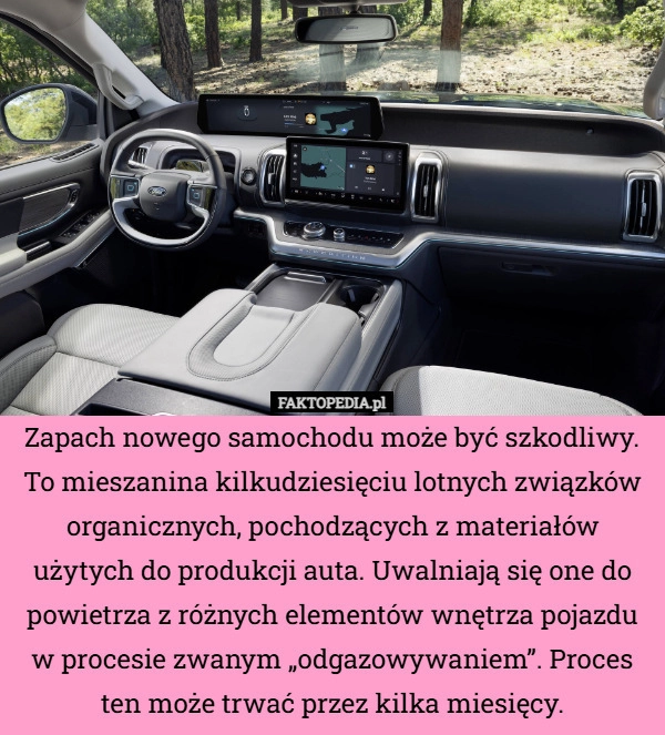 
    Zapach nowego samochodu może być szkodliwy. To mieszanina kilkudziesięciu