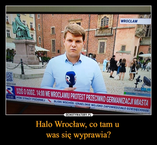 
    Halo Wrocław, co tam u 
was się wyprawia?