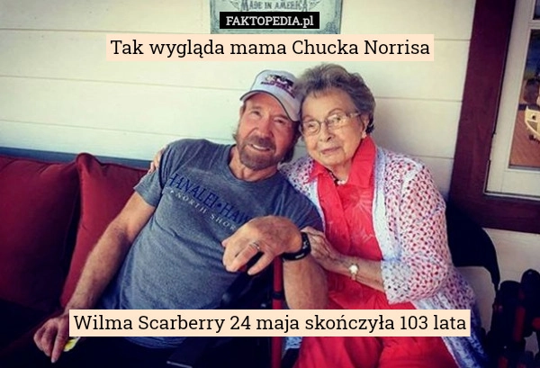 
    Tak wygląda mama Chucka NorrisaWilma Scarberry 24 maja skończyła