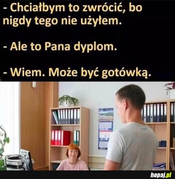 
    Może jako papier toaletowy?