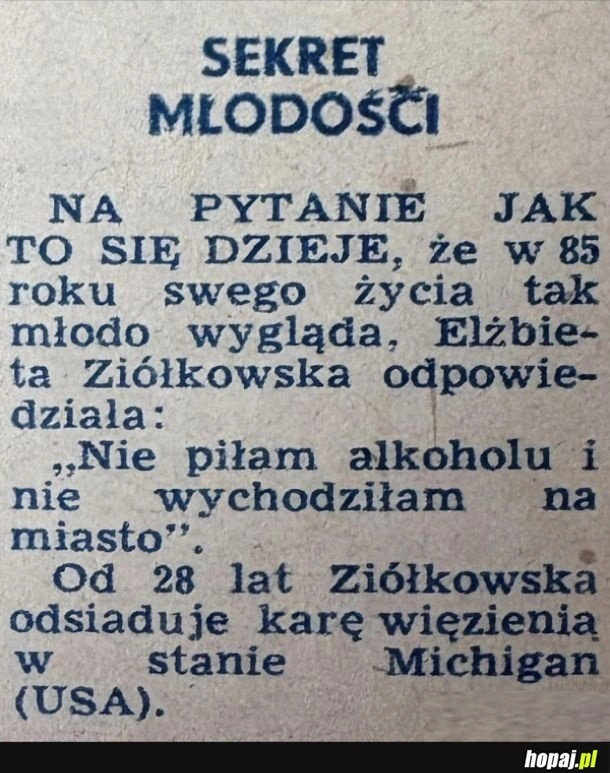 
    Sekret młodości