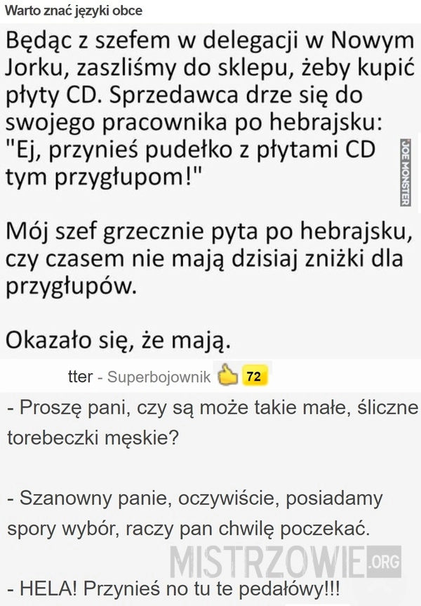 
    Warto znać języki obce