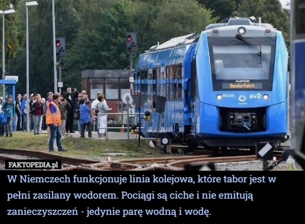 
    W Niemczech funkcjonuje linia kolejowa, które tabor jest w pełni zasilany