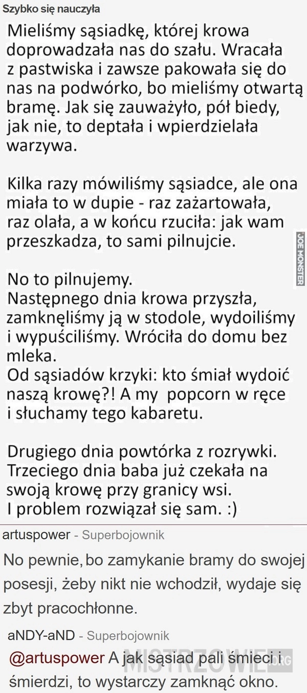 
    Szybko się nauczyła